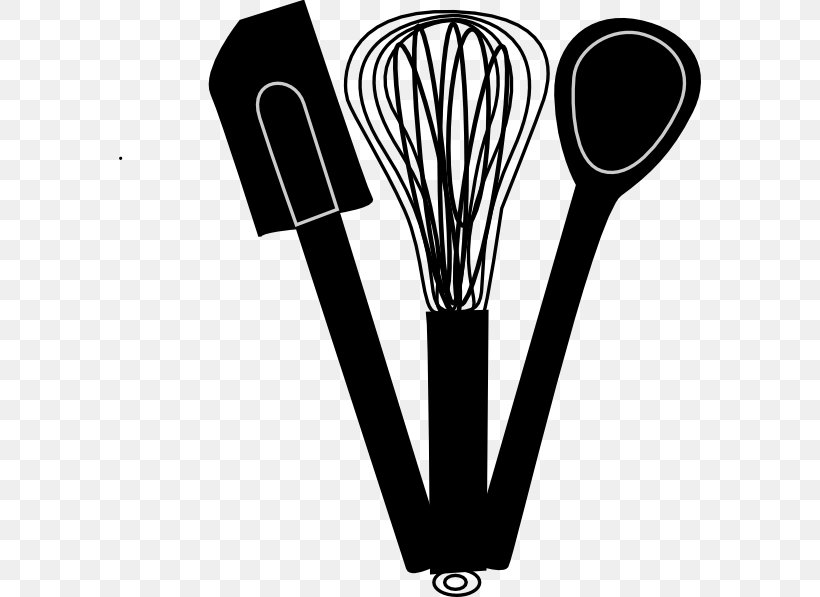 Kitchen Utensil Cooking Clip Art, PNG, 582x597px, Kitchen Utensil, Apron, Black And White, Brush, Chef Download Free