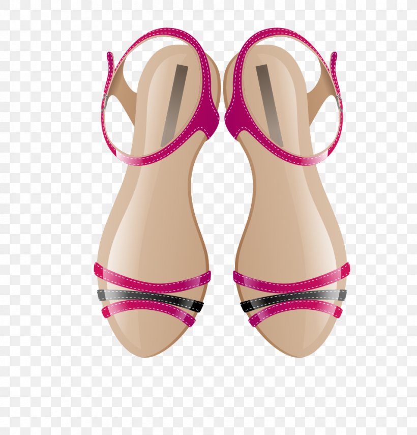 Slipper Shoe Sneakers High-heeled Footwear, PNG, 953x994px, Watercolor, Cartoon, Flower, Frame, Heart Download Free