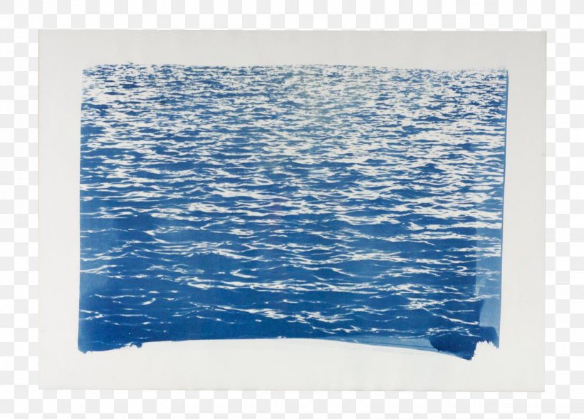 Cyanotype Paper The Great Wave Off Kanagawa Printing Picture Frames, PNG, 1326x952px, Cyanotype, Aqua, Art, Azure, Blue Download Free