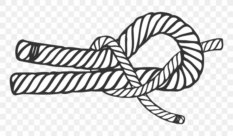 Sheet Bend Reef Knot Sheepshank Clove Hitch Bowline, PNG, 2000x1167px, Sheet Bend, Anchor Bend, Becket Hitch, Black, Black And White Download Free