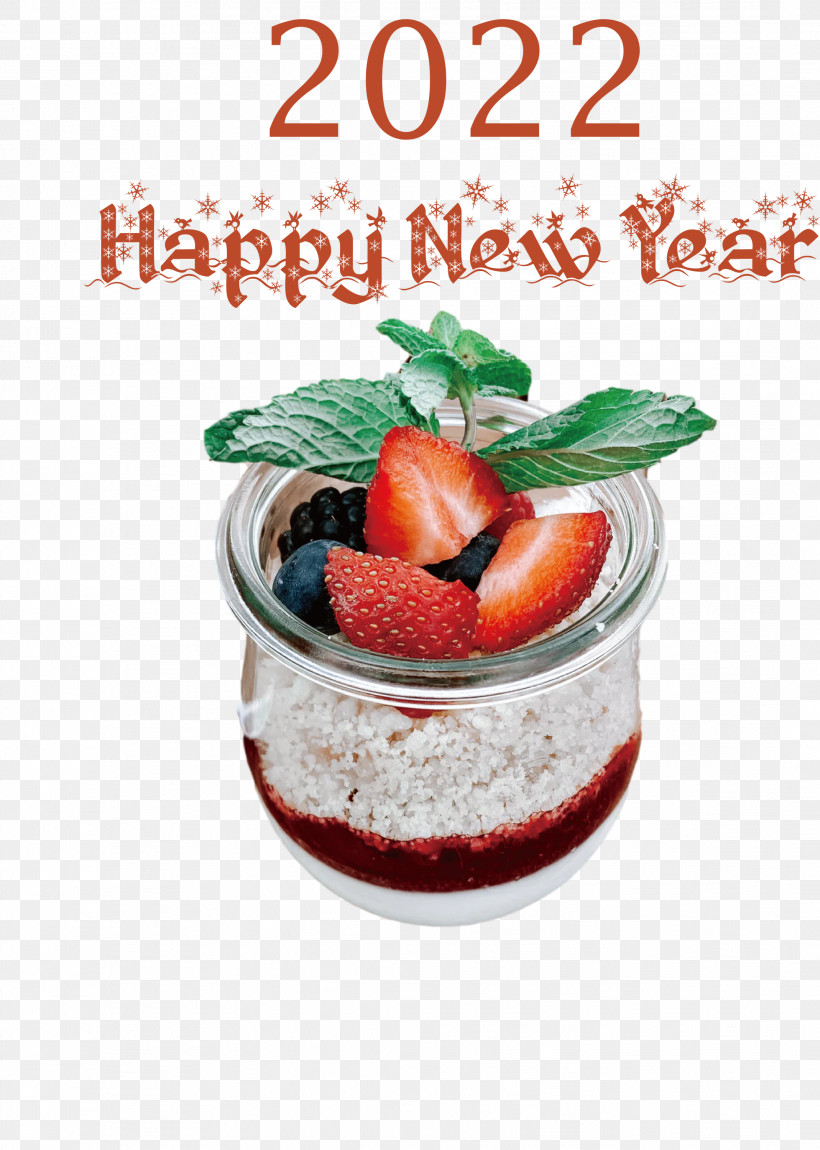 2022 Happy New Year 2022 New Year 2022, PNG, 2139x3000px, Parfait, Cream, Dessert, Flavor, Frozen Dessert Download Free