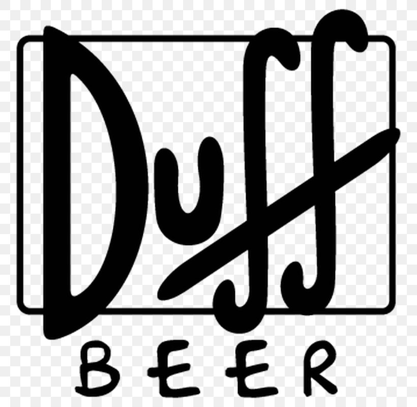 Duff Beer Homer Simpson Duffman Ale, PNG, 800x800px, Beer, Ale, Area, Bar, Black And White Download Free