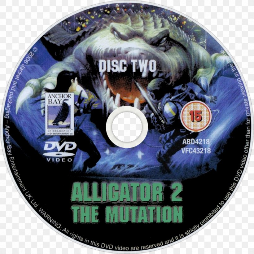 DVD STXE6FIN GR EUR Alligator II: The Mutation Alligator Film Series, PNG, 1000x1000px, Dvd, Alligator, Compact Disc, Label, Stxe6fin Gr Eur Download Free