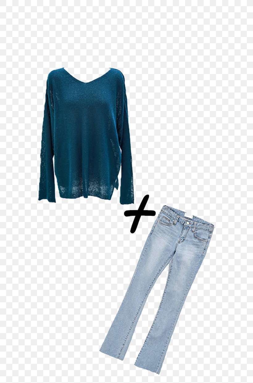 Jeans Sleeve Trousers Suit Clothing, PNG, 619x1242px, Jeans, Aqua, Blue, Casual, Clothing Download Free