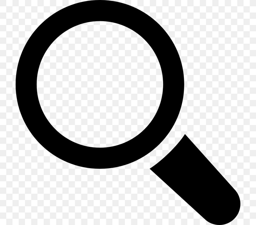 Magnifying Glass Magnifier, PNG, 720x720px, Magnifying Glass, Black And White, Brand, Glass, Magnification Download Free