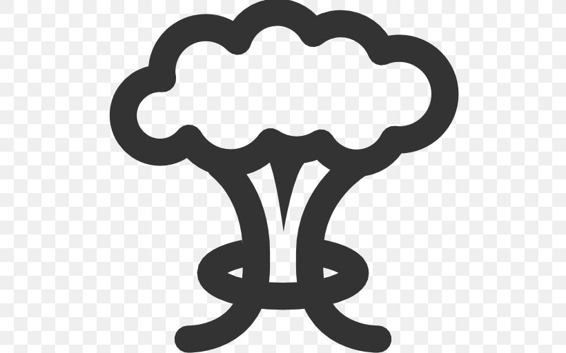 Mushroom Cloud Nuclear Weapon Clip Art, PNG, 512x512px, Mushroom Cloud, Black, Black And White, Cloud, Drawing Download Free