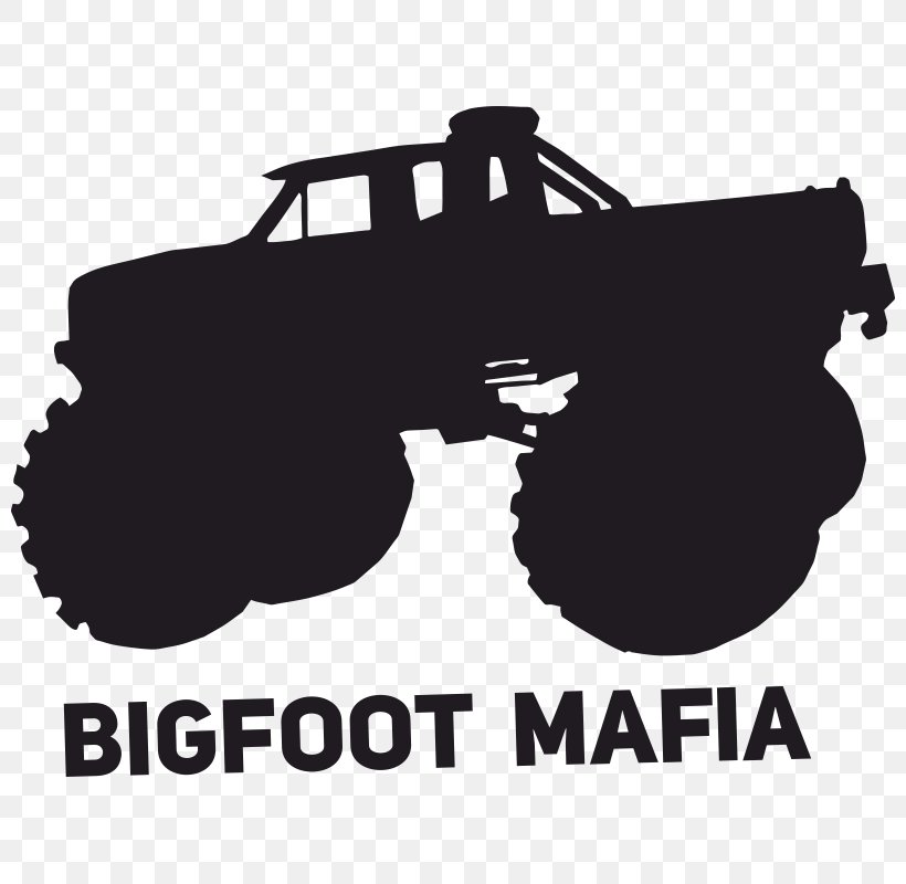 Car Decal Monster Truck Logo, PNG, 800x800px, Car, Bigfoot, Black, Black And White, Brand Download Free