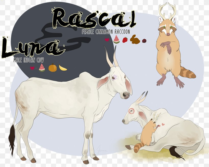 Cattle Antelope Reindeer Goat Horse, PNG, 900x717px, Cattle, Antelope, Antler, Cartoon, Cattle Like Mammal Download Free