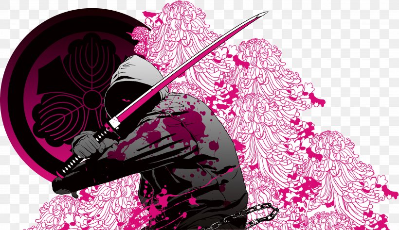 Samurai Bushido Graphic Design Illustration, PNG, 3996x2313px, Samurai, Bushi, Bushido, Designer, Deviantart Download Free