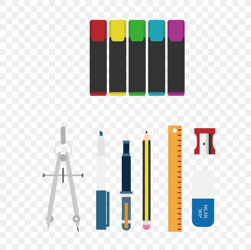 Stationery Pencil, PNG, 2917x2917px, Stationery, Brand, Compass, Designer, Marker Pen Download Free
