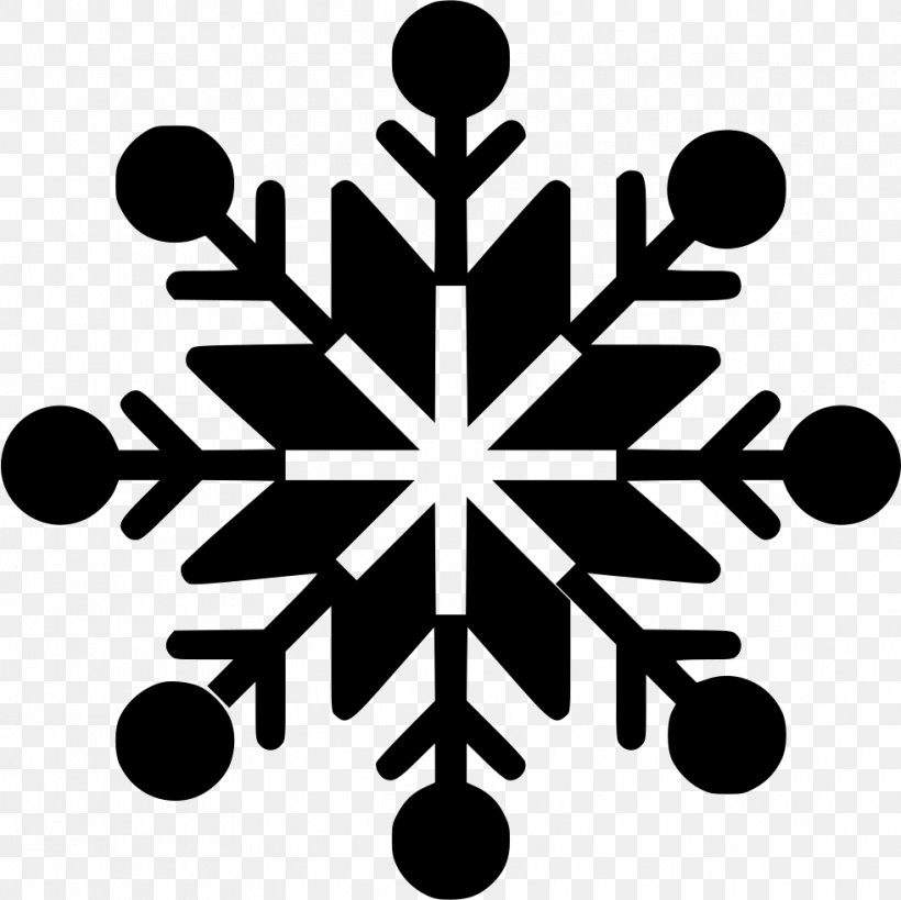 Snowflake Vector Graphics Illustration Royalty-free, PNG, 981x980px, Snowflake, Animation, Black And White, Ice, Logo Download Free
