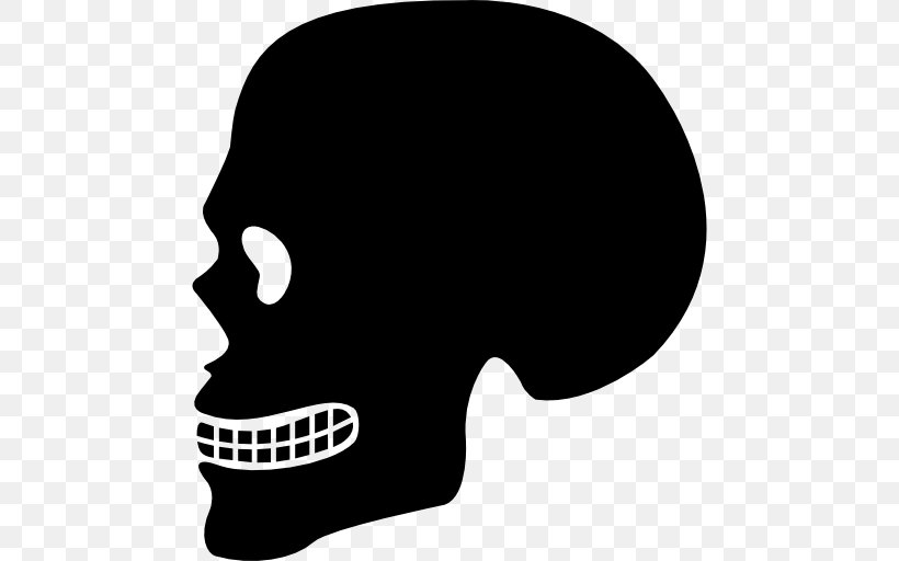 Skull Human Body Human Head, PNG, 512x512px, Skull, Black And White, Bone, Brain, Face Download Free