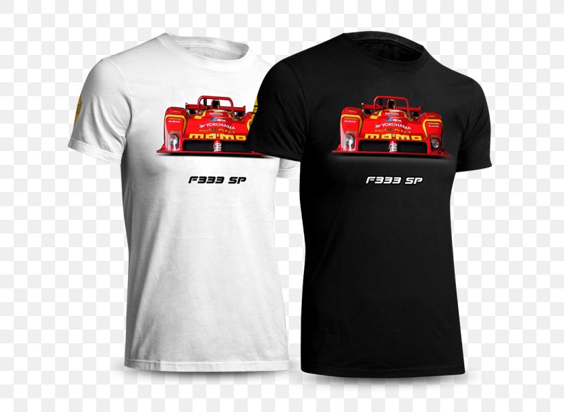 T-shirt Ferrari 333 SP 24 Hours Of Daytona 12 Hours Of Sebring, PNG, 800x600px, 12 Hours Of Sebring, 24 Hours Of Daytona, Tshirt, Active Shirt, Brand Download Free