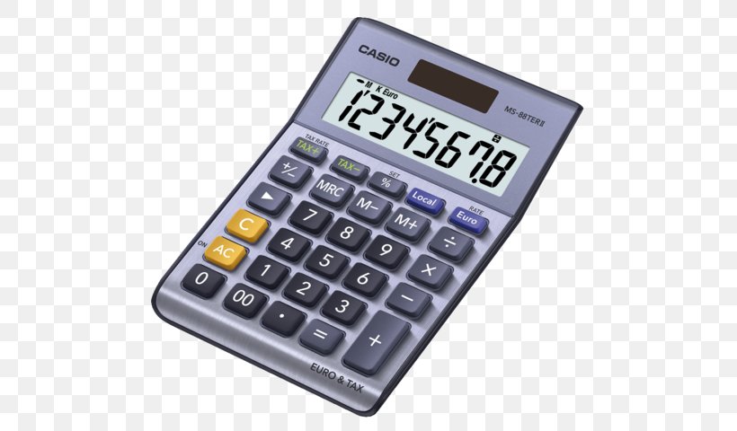Casio Desk Calculator Casio SL-300VER Pocket Calculator SL-310UC Casio SL310UC-BU, PNG, 640x480px, Calculator, Casio, Casio Sl300ver, Electronics, Numeric Keypad Download Free