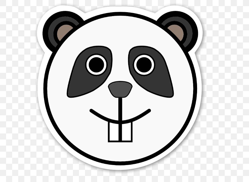 Giant Panda T-shirt Cuteness Clip Art, PNG, 600x600px, Giant Panda, Animaatio, Animal, Area, Black And White Download Free