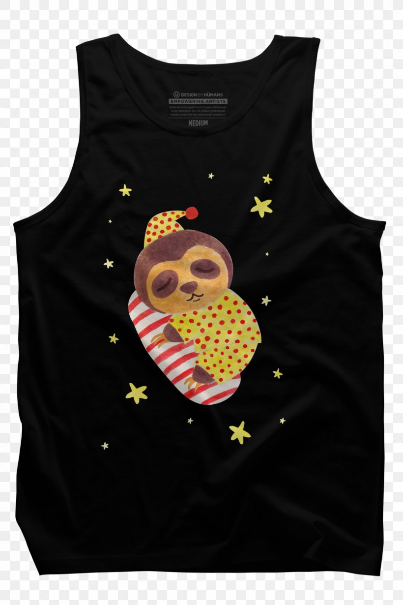 T-shirt Sloth Gilets Sweater, PNG, 1200x1800px, Tshirt, Bag, Black, Bluza, Brand Download Free