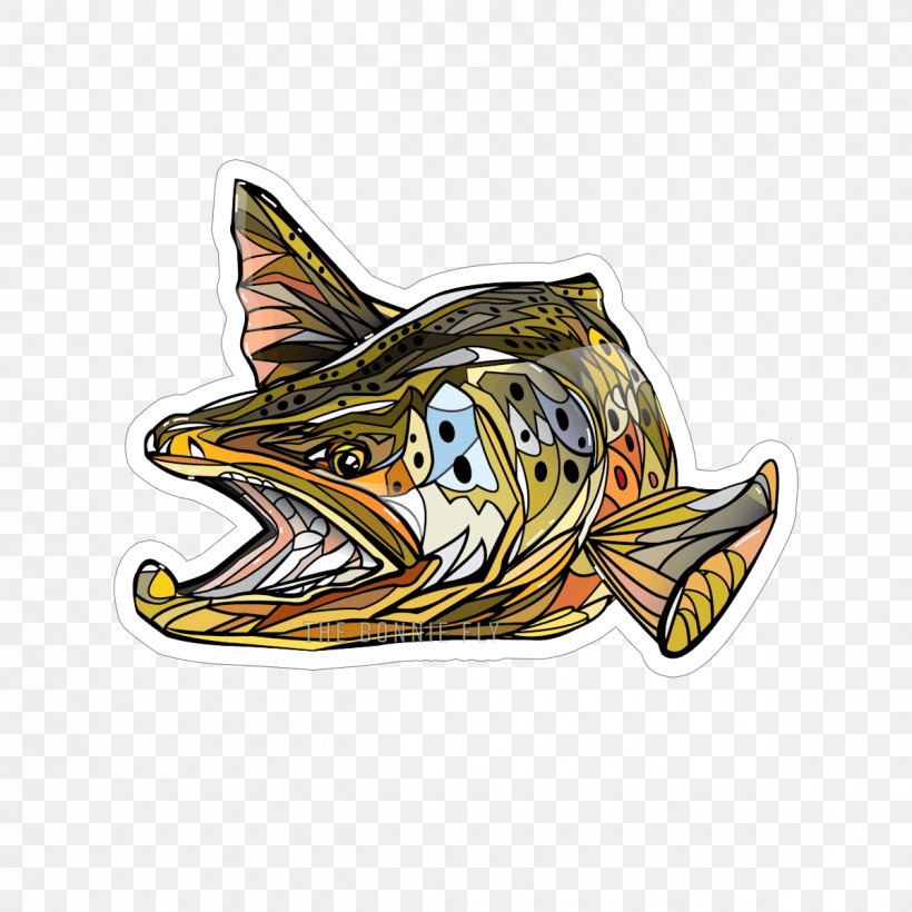 Fly Fishing Decal Sticker, PNG, 1200x1200px, Fly Fishing, Angling, Artificial Fly, Brown Trout, Decal Download Free