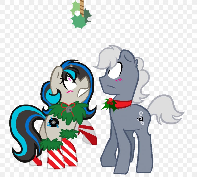 Pony Christmas Mistletoe Christmas Mistletoe, PNG, 941x850px, Watercolor, Cartoon, Flower, Frame, Heart Download Free