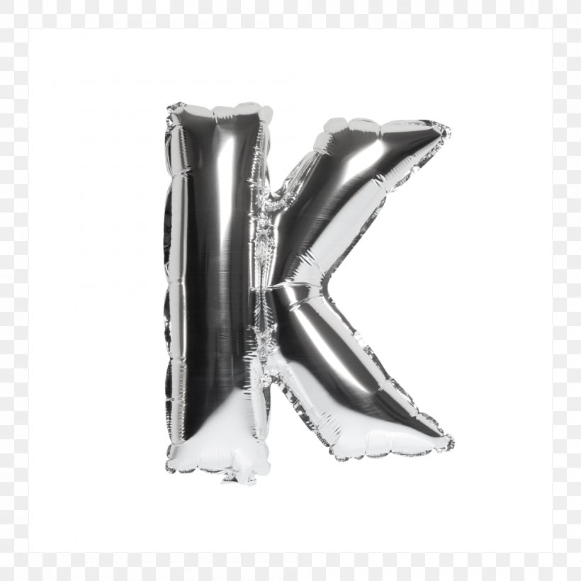 Silver Toy Balloon Inflatable Letter, PNG, 1000x1000px, Silver, Balloon, Black And White, Inflatable, Letter Download Free
