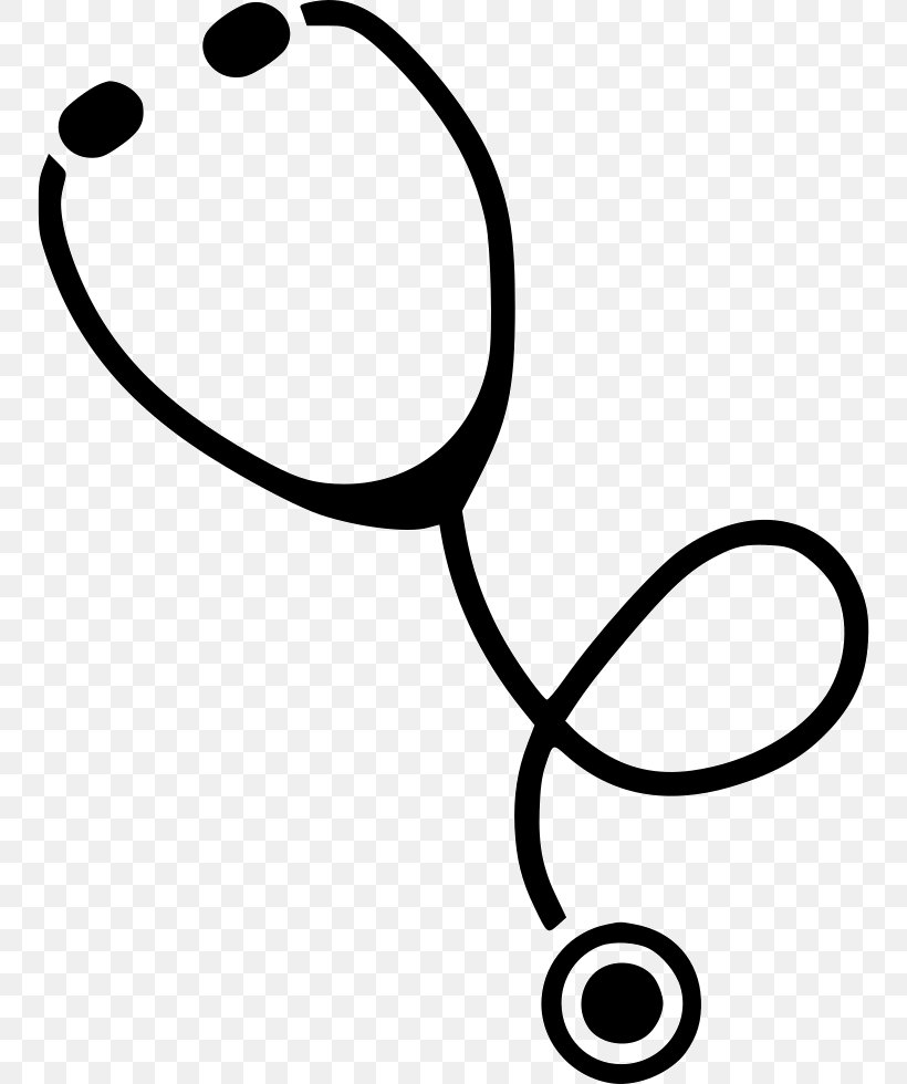 Stethoscope Physician, PNG, 752x980px, Stethoscope, Area, Artwork, Black And White, Health Download Free