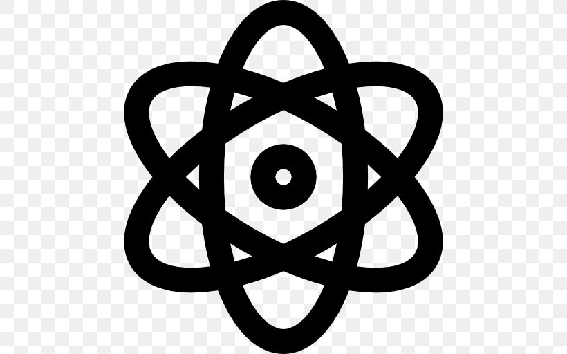 Atom Science Physics, PNG, 512x512px, Atom, Area, Atomic Nucleus, Black And White, Line Art Download Free