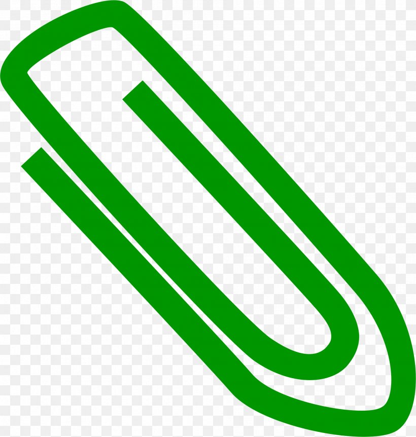 Paper Clip Clip Art, PNG, 1893x1990px, Paper, Area, Brand, Email Attachment, Green Download Free