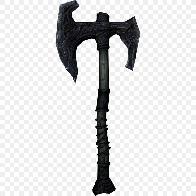 Battle Axe War Hammer Video Games Weapon, PNG, 1000x1000px, Battle Axe, Action Roleplaying Game, Armour, Axe, Elder Scrolls Download Free