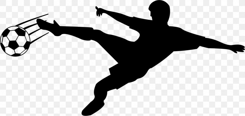 Football Player Silhouette Clip Art, PNG, 1315x623px, Football, Athlete, Ball, Bicycle Kick, Black And White Download Free