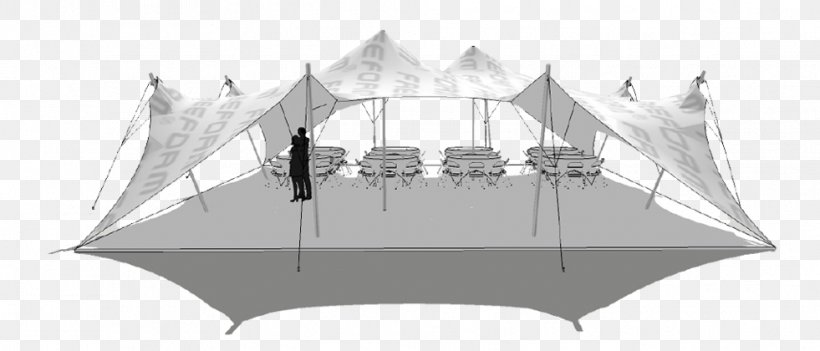 Nomadic Tents Pole Marquee Freeform® Stretch Tents Textile, PNG, 981x420px, Tent, Artwork, Awning, Bedouin, Black And White Download Free
