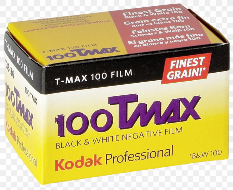 Photographic Film Kodak T-MAX 35 Mm Film Negative Black And White, PNG, 1200x980px, 35 Mm Film, Photographic Film, Black And White, Brand, Carton Download Free