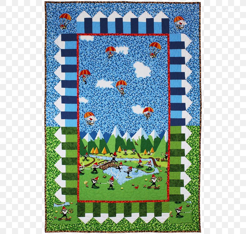 Quilting Patchwork Gnome Pattern, PNG, 780x780px, Quilt, Dawanda, Gnome, Material, Mountain Download Free