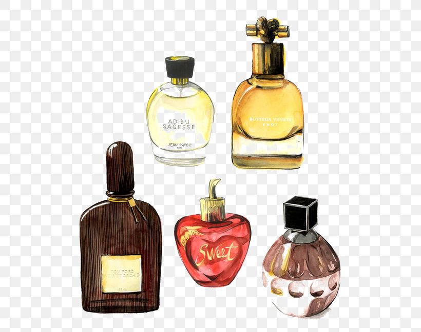 Perfume Fashion Illustration, PNG, 564x648px, Perfume, Bottle, Cartoon, Cosmetics, Designer Download Free