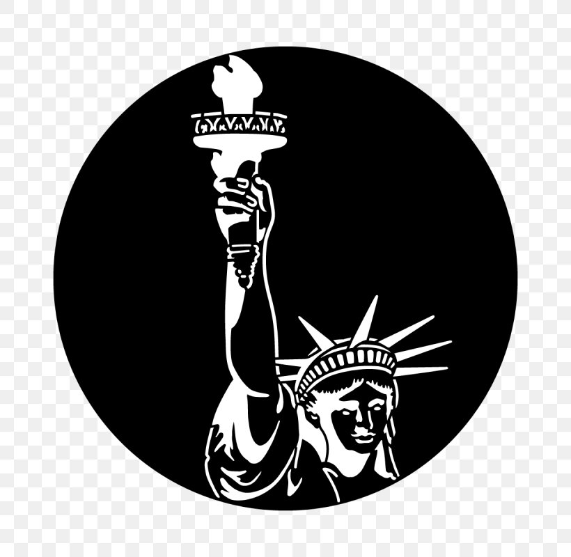 Statue Of Liberty National Monument Gobo Independence Day Steel, PNG, 800x800px, Statue Of Liberty National Monument, Blackandwhite, Fireworks, Gobo, Hand Download Free