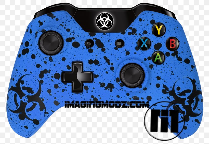 Xbox One Controller Game Controllers Joystick, PNG, 800x565px, Xbox One Controller, All Xbox Accessory, Blue, Electric Blue, Game Controller Download Free