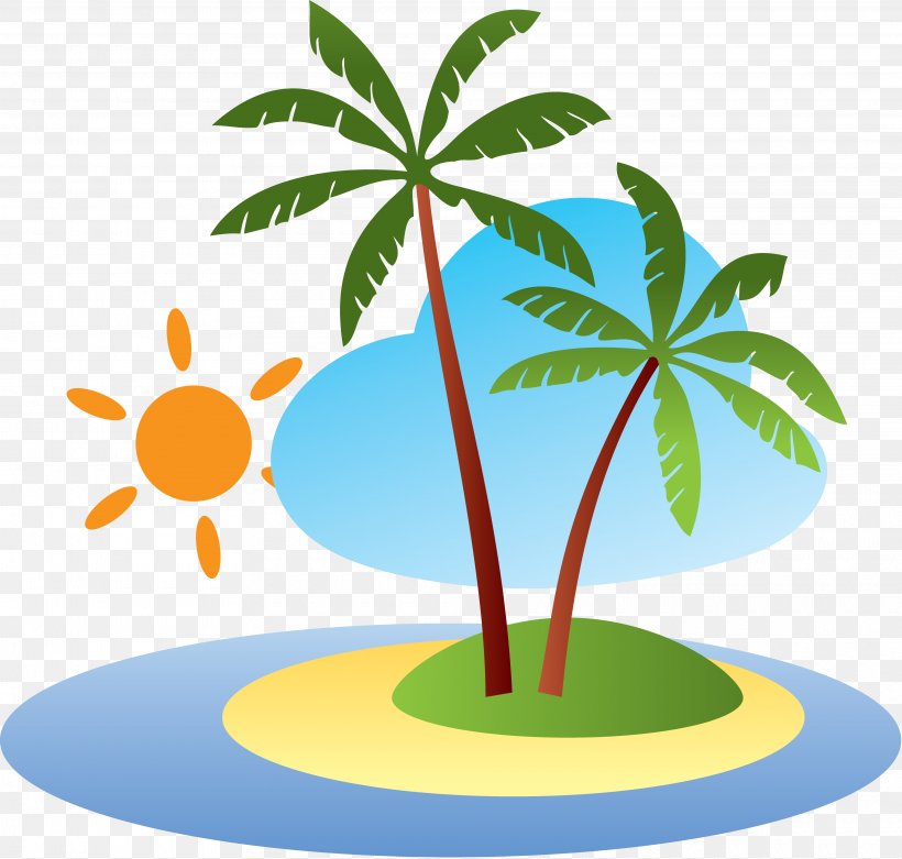 Beach Theatrical Scenery Clip Art, PNG, 3840x3660px, Beach, Arecaceae, Flowerpot, Gratis, Hemp Download Free