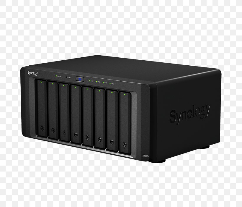 Synology DiskStation DS1815+ Synology Inc. Network Storage Systems Synology DiskStation DS1515+ Computer Data Storage, PNG, 700x700px, Synology Inc, Computer Data Storage, Computer Servers, Ddr3 Sdram, Disk Array Download Free