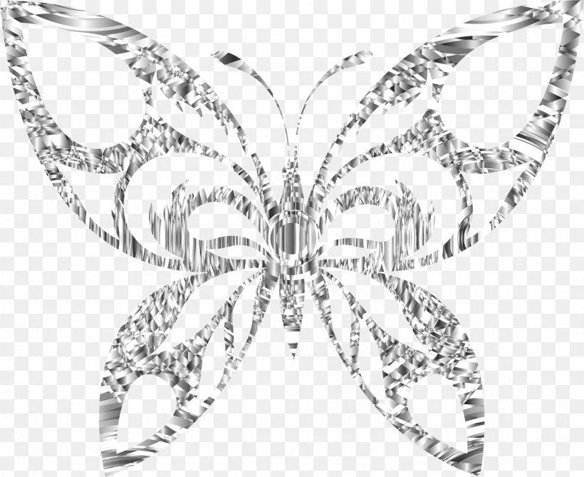 Butterfly Silhouette Clip Art, PNG, 2358x1926px, Butterfly, Art, Black And White, Body Jewelry, Brooch Download Free