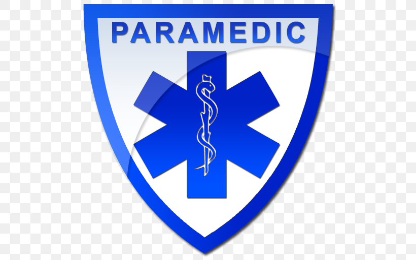 Paramedic Star Of Life Emergency Medical Services Emergency Medical Technician Clip Art, PNG, 512x512px, Paramedic, Ambulance, Area, Badge, Blue Download Free