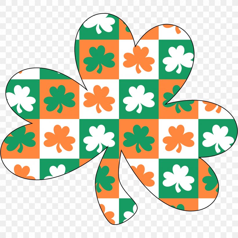 Ireland Shamrock Saint Patrick's Day Tray Clip Art, PNG, 2400x2400px, Ireland, Area, Artwork, Clover, Fourleaf Clover Download Free