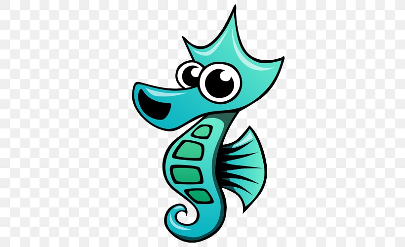 Seahorse Cartoon Drawing Clip Art, PNG, 500x500px, Seahorse, Animal, Animation, Artwork, Cartoon Download Free