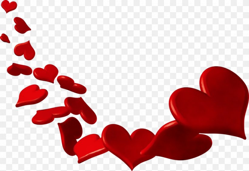 Valentine's Day, PNG, 900x618px, Watercolor, Carmine, Heart, Love, Paint Download Free