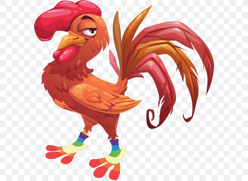 Rooster Illustration Chicken Vector Graphics Image, PNG, 600x600px, Rooster, Animal Figure, Art, Beak, Bird Download Free