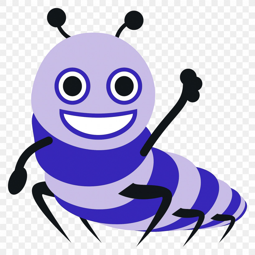 Cartoon Violet Insect Smile Animation, PNG, 2000x2000px, Cartoon, Animation, Insect, Smile, Violet Download Free