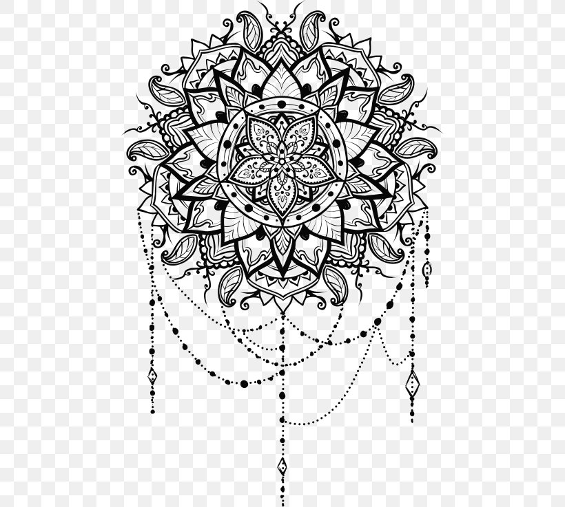 Mandala Coloring Book Mehndi Clip Art, PNG, 468x737px, Mandala, Area, Art, Artwork, Black And White Download Free