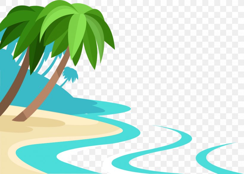 Sandy Beach Summer, PNG, 975x695px, Sandy Beach, Area, Beach, Cartoon, Drawing Download Free