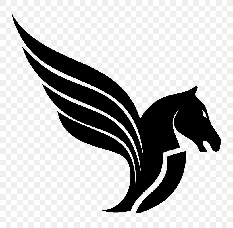 Flying Horses Sticker Pegaso Pegasus, PNG, 800x800px, Horse, Black And White, Bumper Sticker, Carnivoran, Coach Download Free
