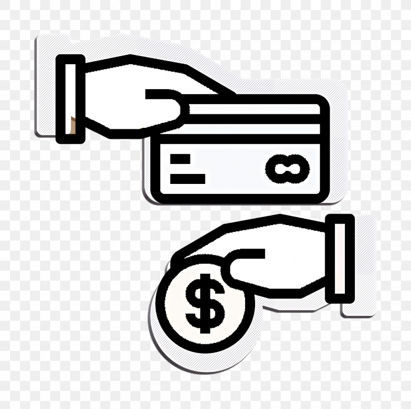 Cash Back Icon Payment Icon, PNG, 1318x1312px, Cash Back Icon, Coloring Book, Door Handle, Hardware Accessory, Line Art Download Free
