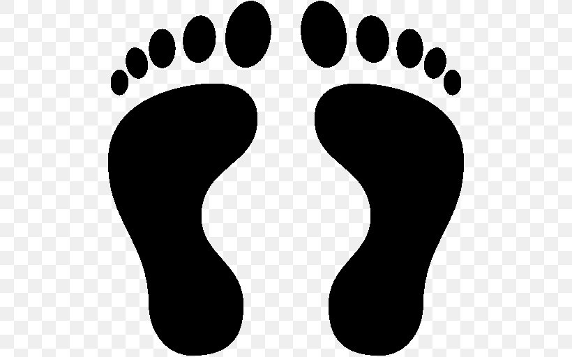 Footprint Homo Sapiens Clip Art, PNG, 512x512px, Footprint, Animal, Animal Track, Black, Black And White Download Free