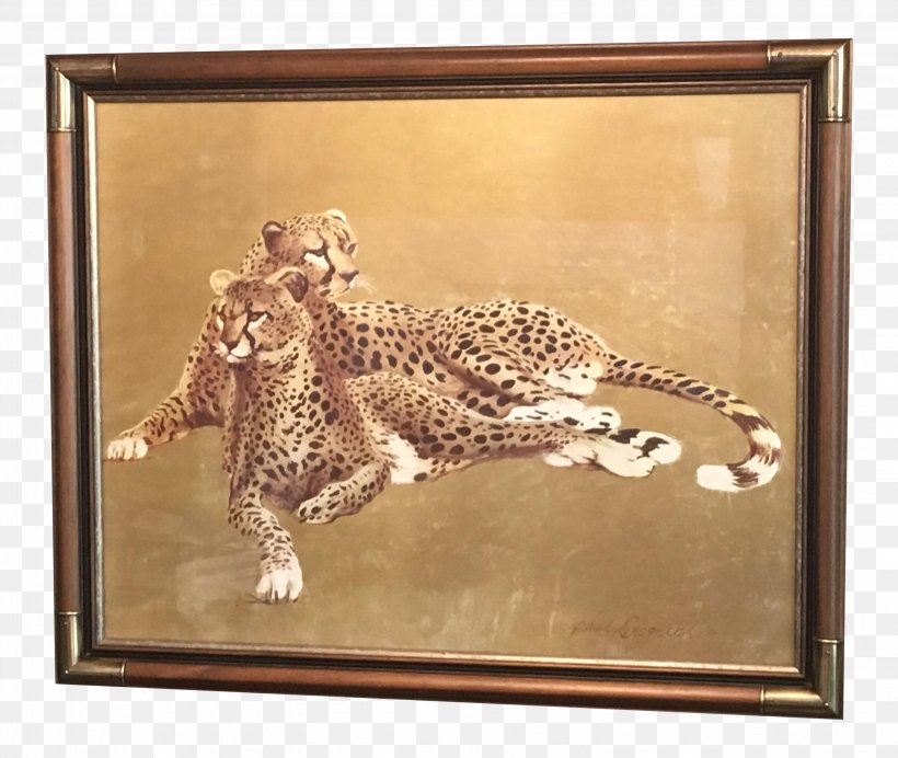 Leopard Jaguar Cheetah Painting Picture Frames, PNG, 3052x2577px, Leopard, Big Cats, Carnivoran, Cat Like Mammal, Cheetah Download Free