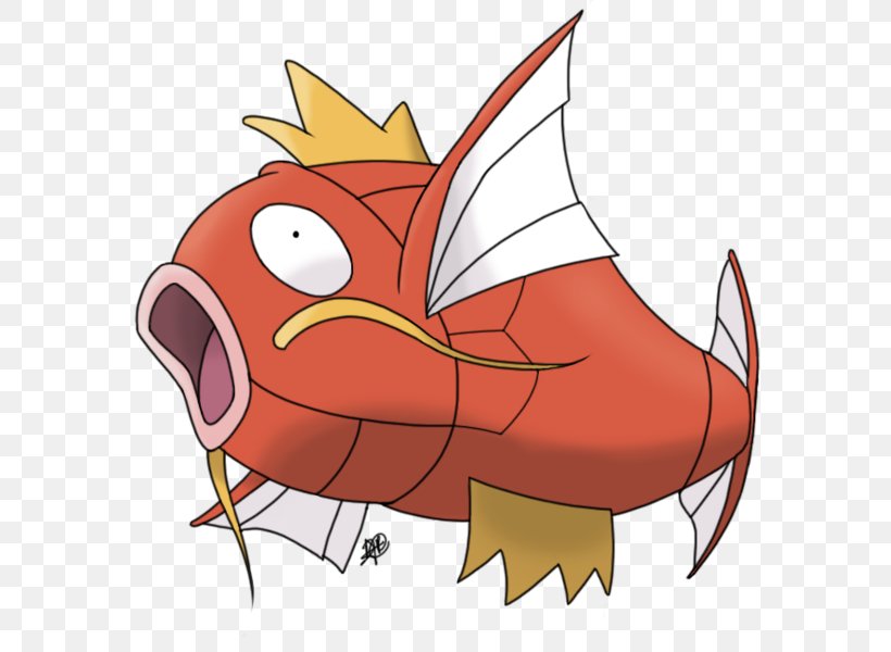 Magikarp Character Clip Art, PNG, 600x600px, Magikarp, Art, Beak, Cartoon, Character Download Free